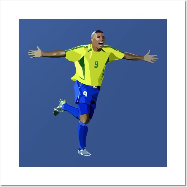 Brazilian Legend Ronaldo Wall Art by Webbed Toe Design's